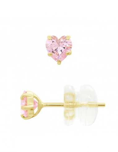 Boucles d'Oreilles Coeur en Or - Sin