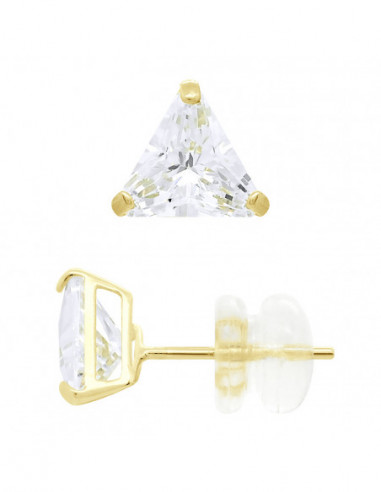 Boucles d'Oreilles Triangle en Or - Rai