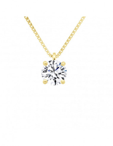 Collier Solitaire en Or - AINIA