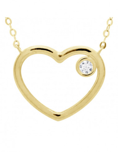 Collier Coeur en Or -  Eos