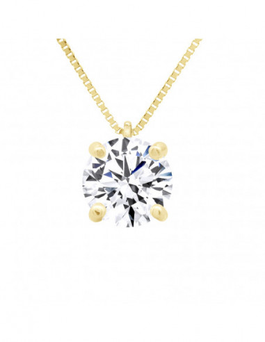 Collier Solitaire en Or - Alcibie