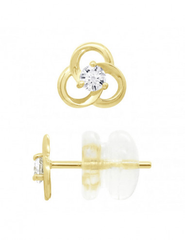 Boucles d'Oreilles Fantaisie en Or - Artemis